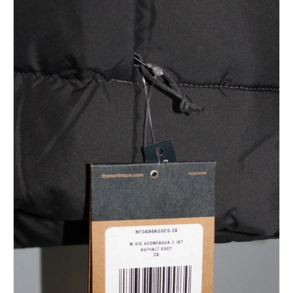 The North Face Big & Tall Aconcagua 3 Men's Jacket‎ ASPHALT GRAY NWT $250